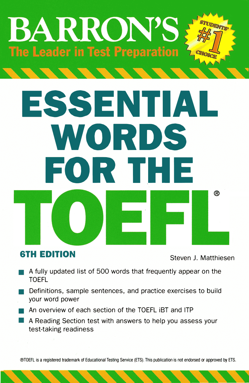 Barron’s Essential Words for the TOEFL 6th巴朗托福基础词汇第六版含音频